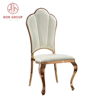 China Modern Modern Appearance Wedding Metal Chairs High Density Sponge Banquet Chairs For Events for sale