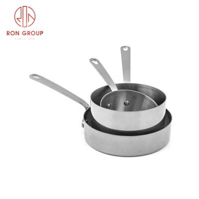 China Sustainable Hotel Chain Restaurant One Stop Kitchen Cooking Pots Stainless Steel Cookware Sets for sale