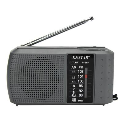 China Hot sale PORTABLE fm am KNSTAR radio two band radio K-265 mini radio for sale