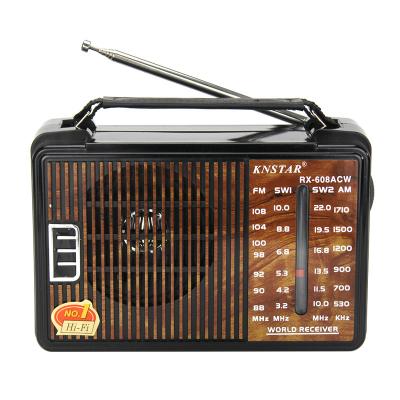 China PORTABLE Classic Multi Band Switch Portable Radio 4 Band AC DC AC Vintage RX-608ACW Radio for sale