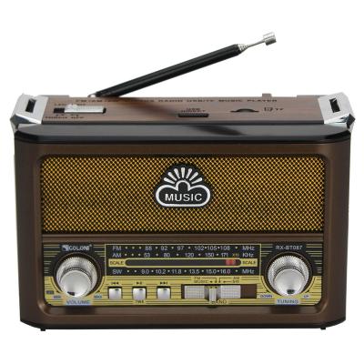 China Golon old style PORTABLE AC DC am retro fm switch 3 band radio 2.4G audio wireless radio 2 way lights am fm radio RX-BT087 for sale