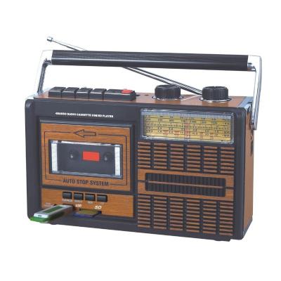 China FP-319BT Classic Vintage AC DC Cassette Tape Recorders And Players With AM FM Switch Radio 52*29.3*56CM for sale