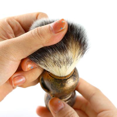 China Antique Beard Brush Men Shaving Brush Skull Barber Shaving Brush Beard Facial Cleaning Tools Foaming Brush Resin Handle Barber Salon Shaving Tools for sale