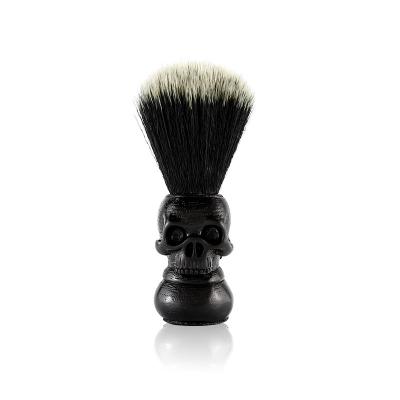 China Wholesale Antique Shaving Brush New Design Customize Men Skeleton Skull Shaving Beard Brush With Resin Handle For Barber Or Home Use for sale