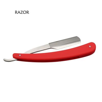 China Men's Personal Care Men's Barber Grooming Styling Customized Folding Straight Razor Matt Handle for sale