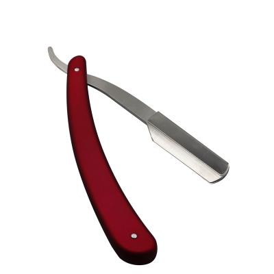 China Men's Personal Care Men's Barber Grooming Styling Customized Folding Straight Razor Matt Handle for sale