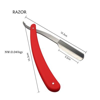 China Professional Manual Men's Personal Care Men Shaving Barber Tools Hair Razor Folding Shaving Knife Stainless Steel Straight Razor Holder for sale