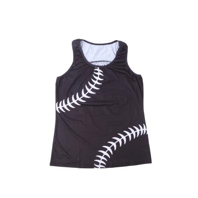 China Wholesale Baseball Tank Top Summer Personalized Women Baseball Tank Top for sale