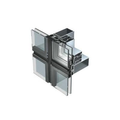 China One Stop Service Supply Aluminum Alloy Profile Modern Glass Facade Curtain Wall for sale