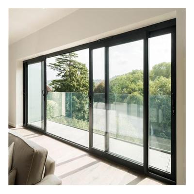 China China Supplier Modern Hotel Interior Insulated Tempered Glass Seamless Aluminum Sliding Doors for sale