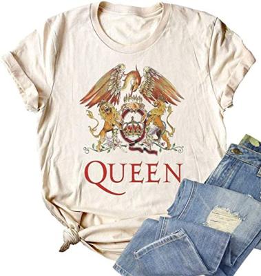 China Wholesale New 2023 Custom Women's Anti-Wrinkle Fun Vintage Graphic T-Shirts Sleeve T-shirts USA Casual Short Tops for sale