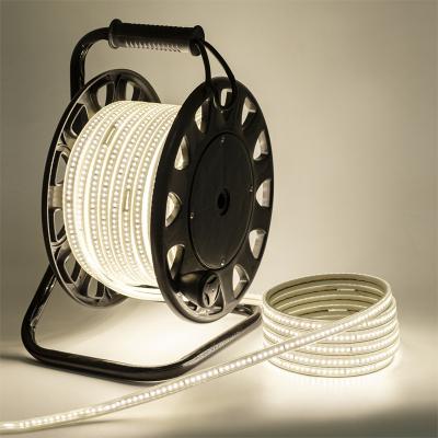 China WORKSITE/CAMPING/GARDEN LIGHTING hot sale worksite high flexible led strip light 110V 220V 2835 mobile portable outdoor construction 25m drum for sale