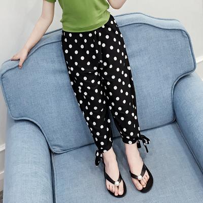 China Kids Summer Pants Girls Chiffon Fabric Anti-Static Mosquito Pants Kids Wide Leg Pants for sale