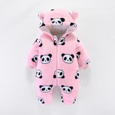 China New 100% Polyester One Piece Casual Kids Clothes Boy And Girl Baby Thicken Overalls Warm Wear Clothes for sale