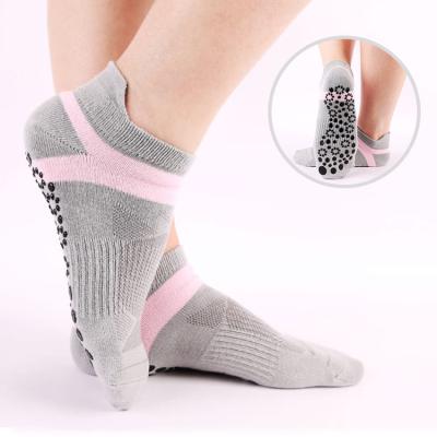 China QUICK DRY Pilates Grip Cotton Ankle Yoga Yoga Socks For Women for sale