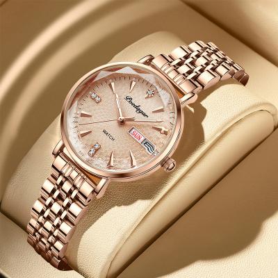 China Poedagar Diamond Wholesale Women Quartz Watches Automatic Date Shock Luxury Waterproof Ladies Watch Stainless Steel Watch Women Wrist for sale