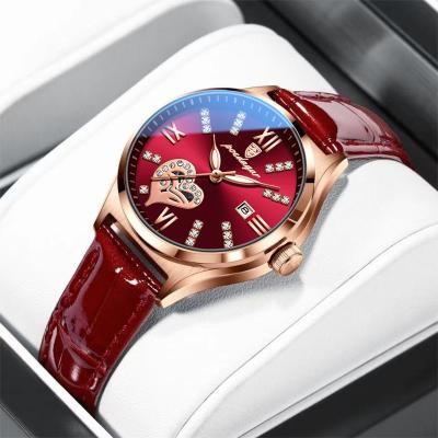 China Fashionable Full Calendar Poedagar Watch Women New With Leather Diamond Quartz Watches Waterproof Luminous LadiesWristwatch For Women for sale