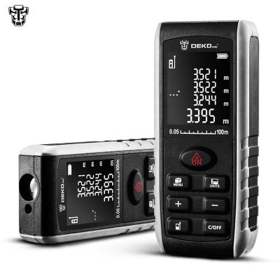 China DEKO LRE521-50m Mini Laser Distance Meter Laser 115x50x23mm Handheld Range Finder Laser Band Distance Meter Measuring Tools for sale