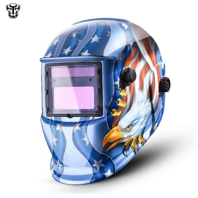 China DEKO MZ225 Eagle Electric Welding Helmet for Muttahida Majlis-e-Amal MIG TIG Welding Machine or Solar Powered Plasma Cutter Auto-Darkening 11.8 x 8.7 x 8.5 inch for sale