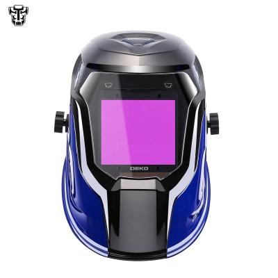 China DEKO DNS-980E Electric Upgraded Solar Powered Auto-Darkening Welding Helmet For CAT MIG Muttahida Majlis-e-Amal Welding Machine 12 x 9 x 8.8 inch for sale