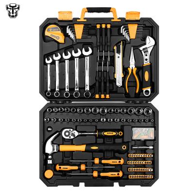 China DEKO DKMT158 158pcs Professional Woodworking Repair Household Tool Kit with BMC Box for sale