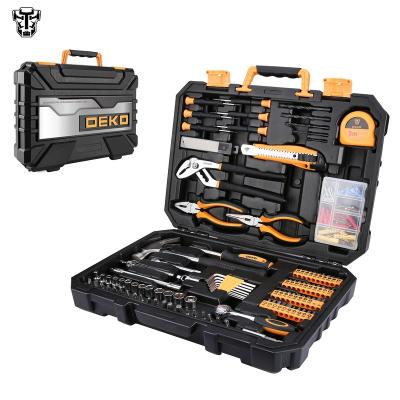 China DEKO 196pcs Woodworking Repair Hardware Tool Kit Wrench Screwdriver Socket Tool Set Professional Auto Mechanic for sale