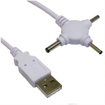 China Computer ACCDTC225 USB to Triple Main 3mm and 3.5mm 1.5m DC Jack Power Cable DC 2.5mm for sale