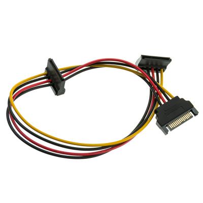 China Barcode Scanner ACC-Th8073 SATA Power Y Cable, Serial ATA Male to Dual Serial ATA Female, 15 Pin SATA Power, 14 inch for sale