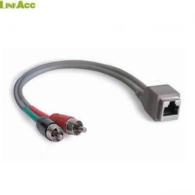 China Microphone linkjc StudioHub Adapter 2 RCA Male To RJ45 Adapter - 8inch Cable for sale