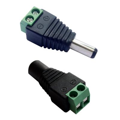 China Power Male To Female 2.1x5.5mm DC Power Cable Jack Adapter Connector Plug Led Strip CCTV Camera Use 12V for sale