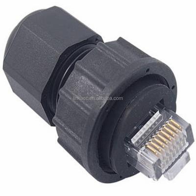 China accwpc001 IP67 Waterproof Ethernet Male Plug RJ45 Shielded Connector for sale