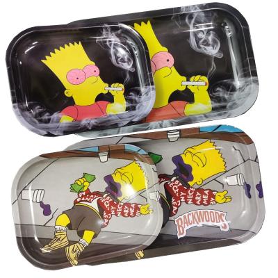 China OEM ODM Eco-Friendly Custom Design Backwoods Rolling Tray Set Design Tray With Cartoon Network for sale