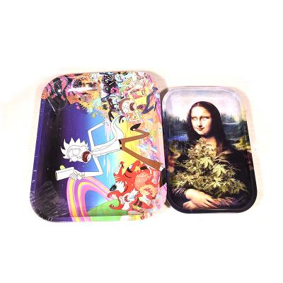 China China Eco-friendly Products Rolling Tray Custom Logo Rolling Tray Metal Rolling Tray Weed for sale