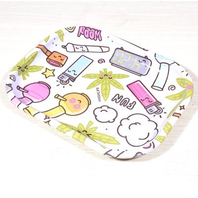 China Eco-friendly Wholesale Smoking Rolling Tray Stash Box With Rolling Tray Tobacco Tray Custom for sale