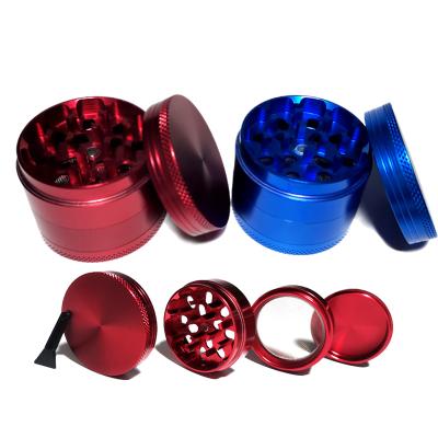 China Smoking Accessories Grinder Custom UV Printing Logo Metal Herb Grinder Laser Eco-friendly Spice Grinder 4 Layers Zinc Alloy for sale