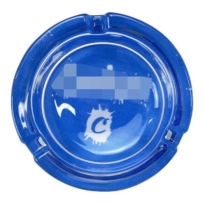 China Crystal Ash Tray Mini Cigar Cookie Ashtray Portable Creative Cheap Custom Made Eco Friendly Logo Weed Glass Ashtray Custom Made for sale