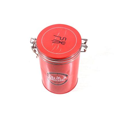 China Best Food Factory Direct Selling High Quality Round Cookie Tin Box Christmas Tins Metal Tin Box for sale