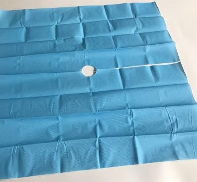 China Waterproof Tissue Paper +PE Film Laminated Waterproof Surgical Disposable Drape for sale