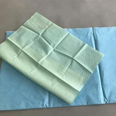 China Waterproof Double Paper+PE Disposable Bed Sheet for sale