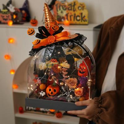 China Halloween trick-or-treating Creative Sweet Imp Eternal Flower Jack-o'-lantern decorating gift box for friends 25.5*16.5*40CM for sale