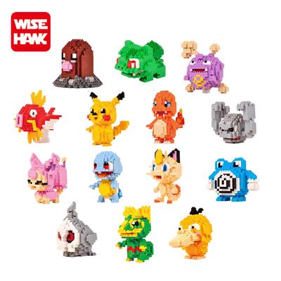 China Hot Selling Different DIY Pokemon Plastic Building Block 14 Nano Action Figure Model Toys Eco-friendly Material for sale