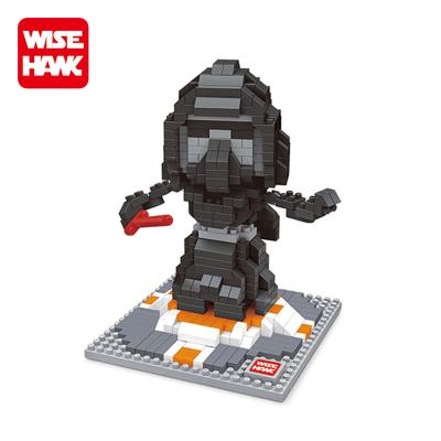 China Wisehawk Eco-friendly Material Factory Small Building Bricks Connecting Darth Vader Action Number Toy Blocks for sale