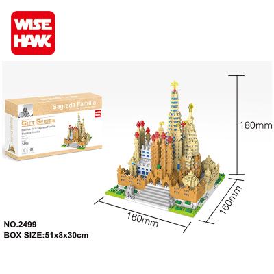 China Hot Selling Sagrada Familia Model Block Wise Hawk Nano Block Toys Eco-friendly Material Great For Collectable for sale