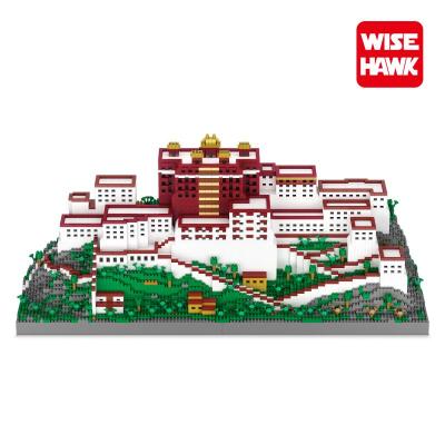 China Educational Blocks Toys Wisehawk 11000pcs Building Block Mini Plastic Architecture DIY Potala Palace Educational Toys Large for sale