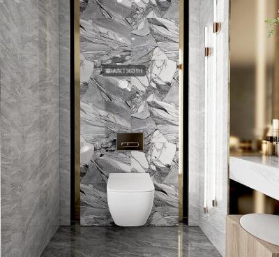 China Bathroom Metallic Porcelain Tiles 300x600 Gray Color Glossy Finish Glazed Ceramic Wall Tile for sale