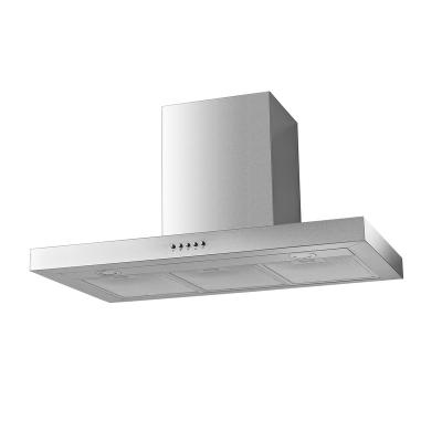 China Wall Mounted Household T Shape Kitchen Cooker Hood 900mm Stainless Steel T Shape Range Hood With 3 Speed ​​Push Button for sale