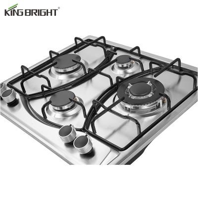 China 2022 New Car Launched Portable Stainless Steel Four Burner Gas Hob for sale