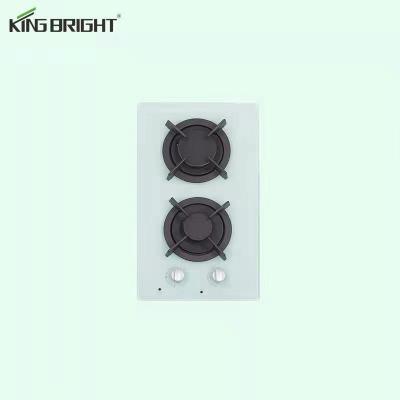 China Hotel Built-in 2 Burner Tempered Glass Gas Hob Gas Hob Home Appliances Kitchen Gas Cooktop for sale