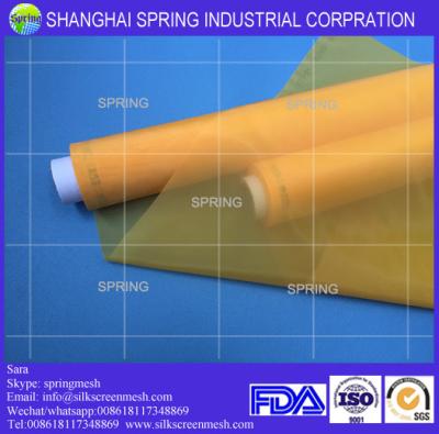 China Screen printing mesh supply/59T Yellow or White/Screen printing mesh for sale