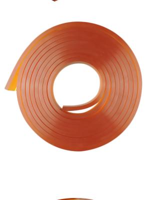 China Polyurethane Silk Screen Squeegee Rubber Scraping Strip 4m / Roll Length for sale